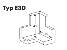 Narożnik ochronny potrójny Typ E3D - 3